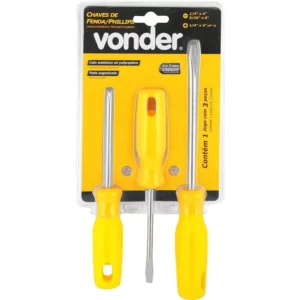 Jogo de Chaves de Fenda/phillips com 3 Peças, Vonder Vdo733 - Imagem 4