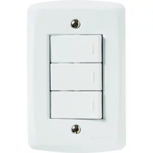 Conjunto 4" X 2" de 3 Interruptores Paralelos 10a 250v - Tramontina