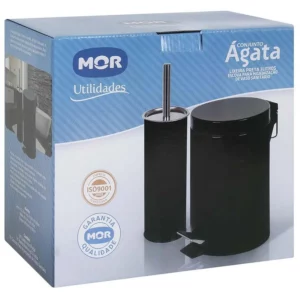 Conjunto ágata Lixeira 3l e Escova para Vaso Sanitário - Imagem 4