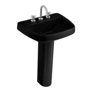 Lavatório para Coluna Monte Carlo 57,5x44,5cm ébano - Imagem 6