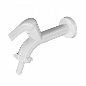 Torneira de Parede para Tanque e Jardim em Abs Bico União Branca - Imagem 1