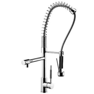 Torneira Misturador Monocomando para Cozinha de Mesa com Ducha Especial Kitchen Cromado 1/2"