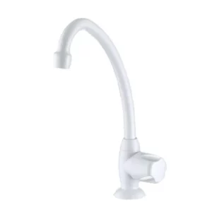 Torneira para Cozinha de Mesa com Bica Móvel Fatti Branco 1/2" - Imagem 1