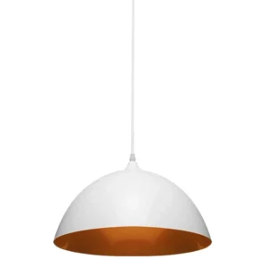 Pendente Taschibra Brooklin 1xe27 Branco F.+ Cobre - Imagem 3