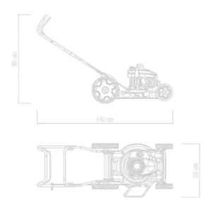 Cortador de Grama a Gasolina Cc45m com Diâmetro de Corte de 450mm Motor 4 Hp e Chassi Metálico - Tramontina - Imagem 4