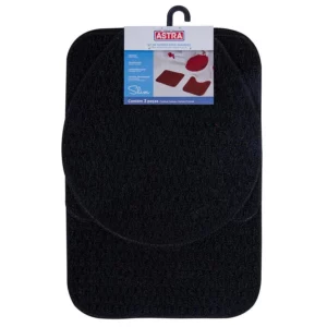Kit de Tapetes Slim 3 Peças em Polipropileno para área Seca Preto 1 - Imagem 9
