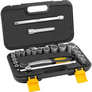 Jogo de Soquetes Estriados Encaixe 1/2", 8 Mm a 32 Mm, Vonder, Vder - Imagem 1