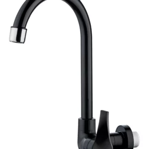 Torneira Parede Bica Móvel Twist Color Preta 1/2"