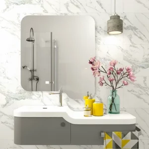 Revestimento Cerâmico Hd Brilhante Retificado Max Branco 35x70cm - Imagem 5