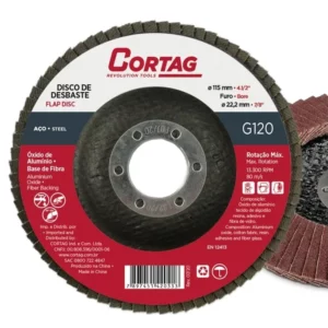 Disco de Desbaste Flap 4.1/2'' 115mm G120 - Imagem 2
