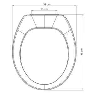 Assento Sanitário em Polipropileno Premium Branco - Imagem 4