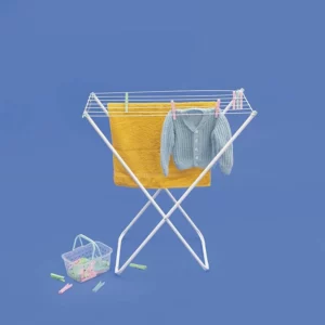 Varal de Chão Dobrável 830 X 500 X 800mm na Cor Branco - Imagem 4