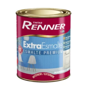Tinta Esmalte Fosco Renner Preto 0,9l - Imagem 1