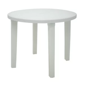 Mesa Redonda Tramontina Cassino Basic Branco 89 X 74cm - Tramontina - Imagem 1