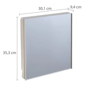 Armário de Plástico Versátil Bege Claro 30,1 X 9,4 X 35,3cm - Imagem 1