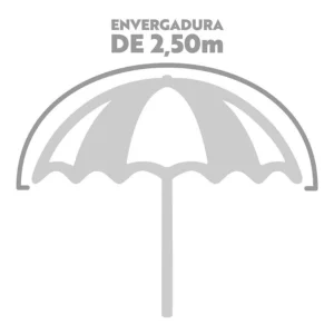 Guarda-sol com Manivela 2,5m - Mor - Imagem 3