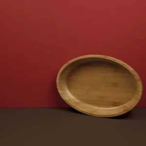 Gamela Oval de Bamboo 33 X 23cm - Imagem 4