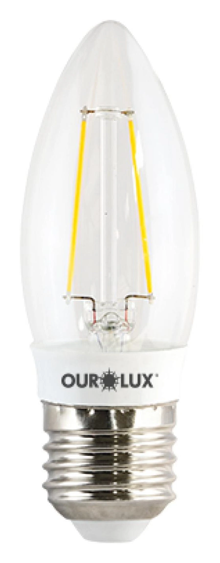 Lâmpada Filamento Vela E27 3w Bivolt 2700k - Ourolux - REDEMAC
