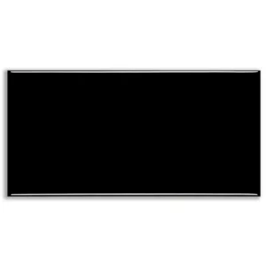 Revestimento Esmaltado Brilhante Borda Bold Metrô Black 10x20cm