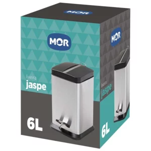 Lixeira Quadrada Jaspe 6l - Imagem 7