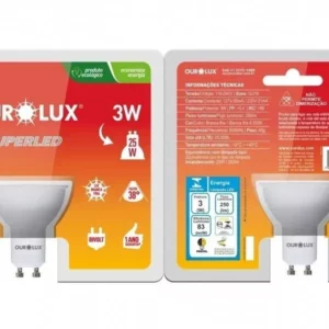 Lamp Led Gu10 4w Bivolt 6500k