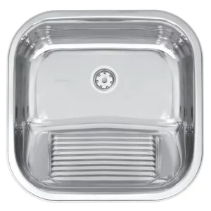 Tanque de Encaixe 23l em Aço Inox Polido Tramontina Hera 40 X 40cm - Imagem 2