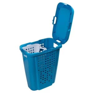 Roupeiro Telado com Cesto 45l Branco - Imagem 5