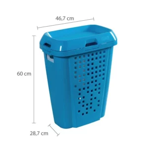 Roupeiro Telado com Cesto 45l Branco - Imagem 6