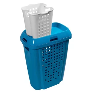 Roupeiro Telado com Cesto 45l Branco - Imagem 8