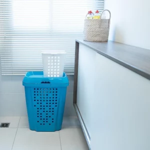 Roupeiro Telado com Cesto 45l Branco - Imagem 2