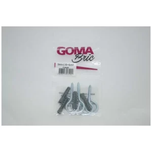 Gancho 4.2x53mm + Bucha 06mm 4 Peças Goma Bric - Goma