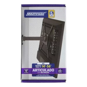 Suporte Tv Todas 14"-56"bi-articulado 60--215mm Parede