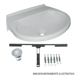 Lavatório Plástico Bege 50 X 40cm 8l