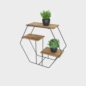 Prat Decorativa Hexa Firmato 57,5x20x50 Black