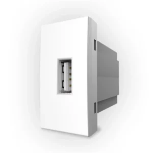 Módulo Tomada Usb 2a Pro Bivolt Branco - Imagem 1