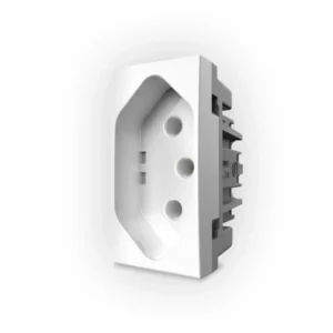 Módulo Tomada 2 Polos + Terra 20a 250v Pro Branco - Imagem 1