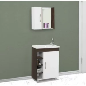 Kit Balc 55,5 Veneza C/ Pe 4 Nicho+esp+pia Castaine ( a J Ro - Imagem 1