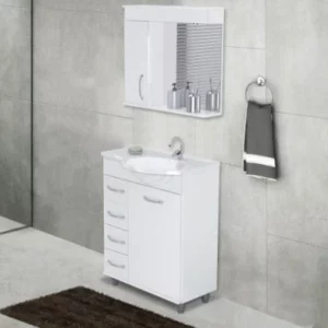 Kit Balc 59,5 Viena C/pe Curvo Branco ( a J Rorato ) - Imagem 1