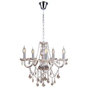 Lustre France Cristal 5 Champanhe - Startec