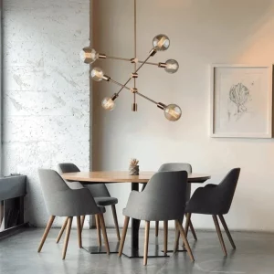 Pendente Circuit Dourado 6 Lâmpadas E27 - Startec - Imagem 6