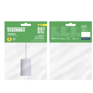 Pendente Taschibra Dot Metal E-27 Branca - Imagem 2