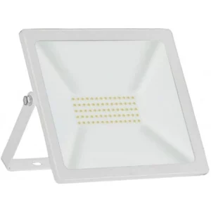 Refletor Led Slim 50w 6000k Bivolt Carcaça Branca - Taschibra