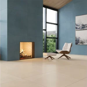 Porcelanato Matte Retificado Guache Cosmic 120x120cm Azul - Imagem 4