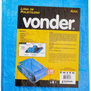 Lona de Polietileno Azul 6 M X 4 M, Vonder Vdo2069