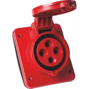 Tomada de Embutir Industrial 3p+t 16 a 380-415 Vca 6 H - Tramontina - Imagem 1