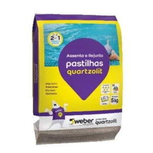 Argamassa Branca para Pastilhas 5kg - Quartzolit - Imagem 1