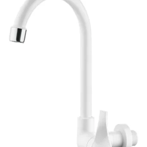 Torneira Parede Bica Móvel Twist Color Branca 1/2" - Imagem 1