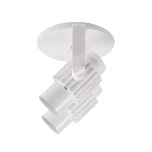 Spot de Sobrepor Aletado para 2 Lâmpadas E27 Branco - Opl Iluminação