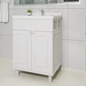 Gabinete com Lavatório Branco 50 X 63 X 92cm - Imagem 1