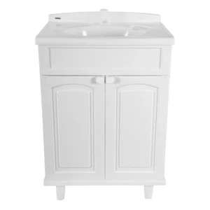 Gabinete com Lavatório Branco 50 X 63 X 92cm - Imagem 3